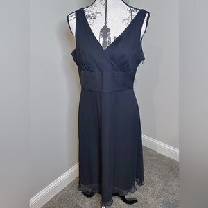 Elegant J.Crew Silk Black Sleeveless Dress, Sz 14